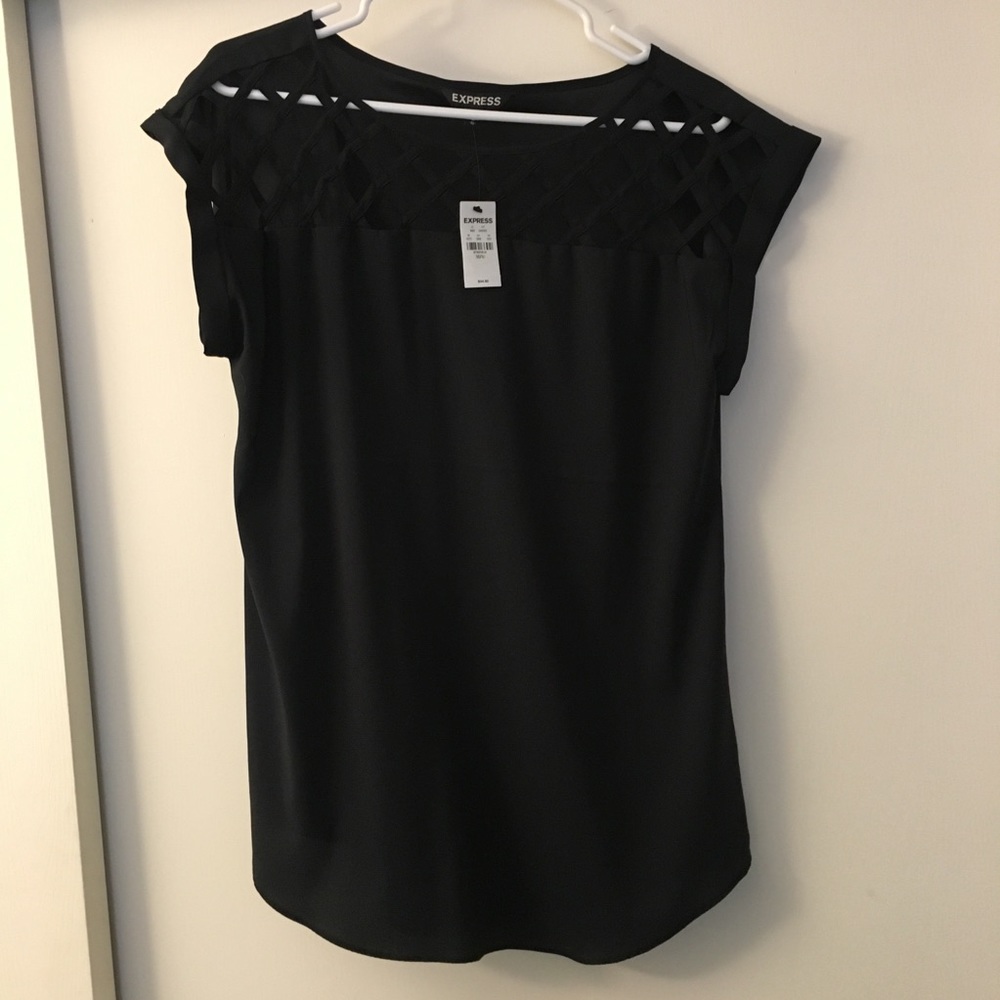 Express blouse with cut out accents- with tags!